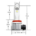 120w 2pcs 9005のH7霧の電球、14400lm LEDのヘッドライトの球根