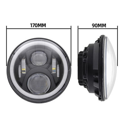 7&quot; JK H1 DRLのハローのフォグランプ、ヘッドライトのためのRGBのハロー リング