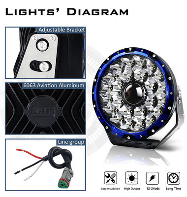 IP68 300Wのオフロード4x4トラック9のインチLEDのレーザー光線